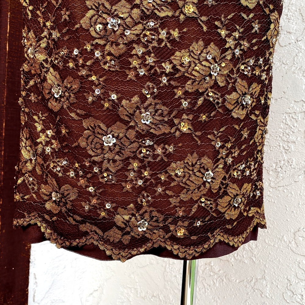 MANDALAY Lace & Sequence Cocktail Dress - Picture 11 of 12